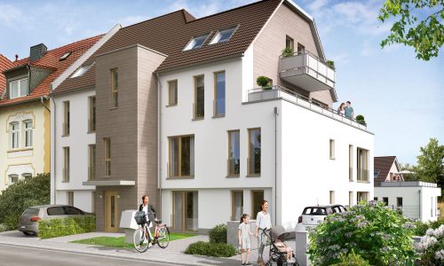 BISMARCK DUO  |  Haus 1  |  Ansicht Straßenseite