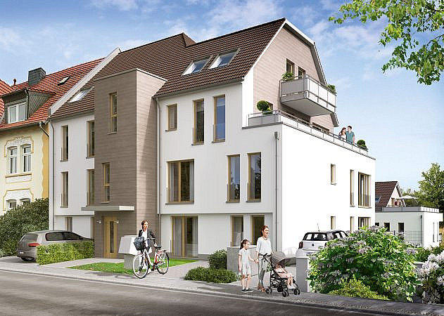 BISMARCK DUO  |  Haus 1  |  Ansicht Straßenseite